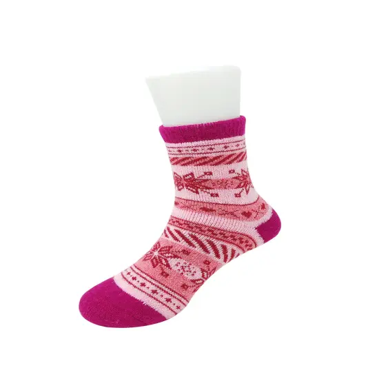 Wrapables Children's Thick Winter Warm Wool Socks (Set of 6), Snowflakes / Large {3}