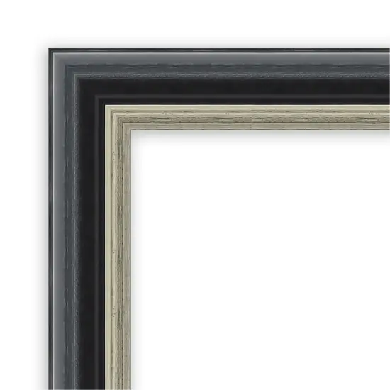 Theo Black Silver Wood Picture Frame {2}