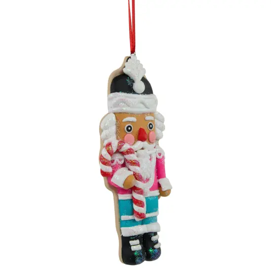 Northlight 4.75" Glittered Nutcracker Cookie Ornament Pink {7}