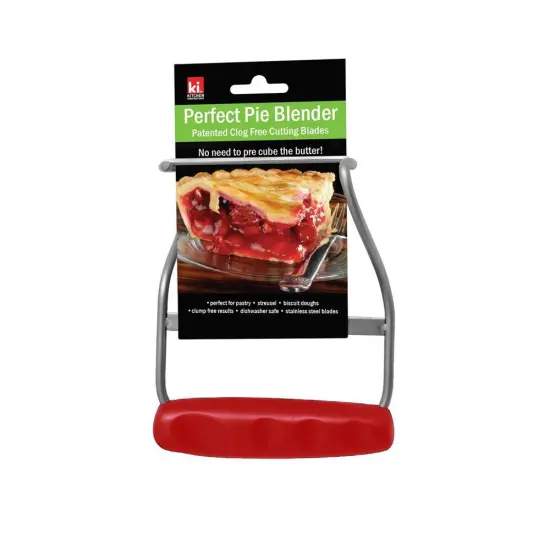 Kitchen Innovations FBA_KI-100102 Perfect Pie Blender, Pastry Cutter-Best in Class-Stainless Steel Blades with Ergonomic Handle-Red, Small {3}