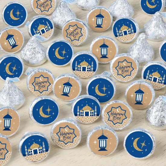 Big Dot of Happiness Eid Mubarak - Happy Eid Party Small Round Candy Stickers - Ramadan Party Favor Labels - 324 Count {1}