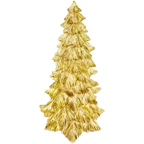 Northlight Metallic Woodland Layered Christmas Tree Decoration - 9.5" - Gold Finish {5}
