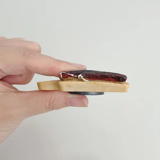 Wrapables 3D Resin Fridge Magnets, Food Simulation, Succulents, Famous Faces Refrigerator Magnets for Kitchen (Set of 5) Dinner {4}