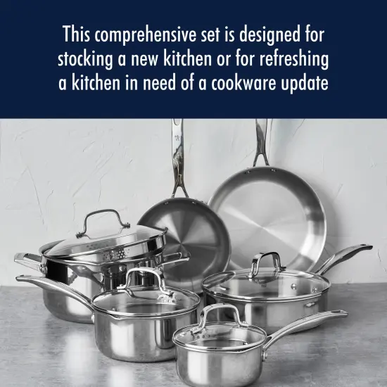 Henckels Clad H3 10-pc Stainless Steel Cookware Set {3}