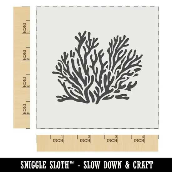 Coral Reef Ocean Wall Cookie DIY Craft Reusable Stencil {7}