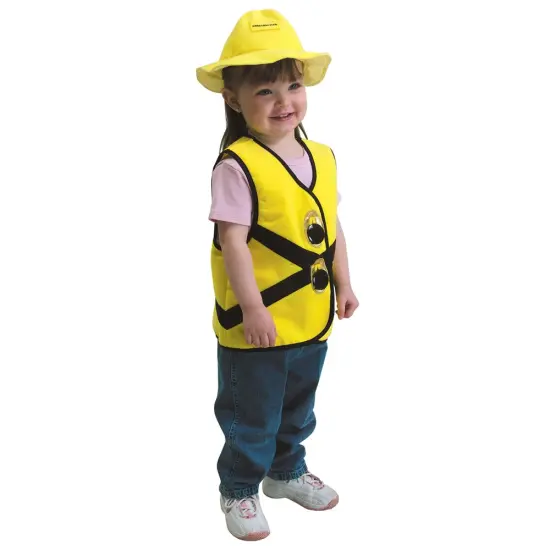 Kaplan Early Learning Company Toddler Construction Worker Vest & Hat {1}