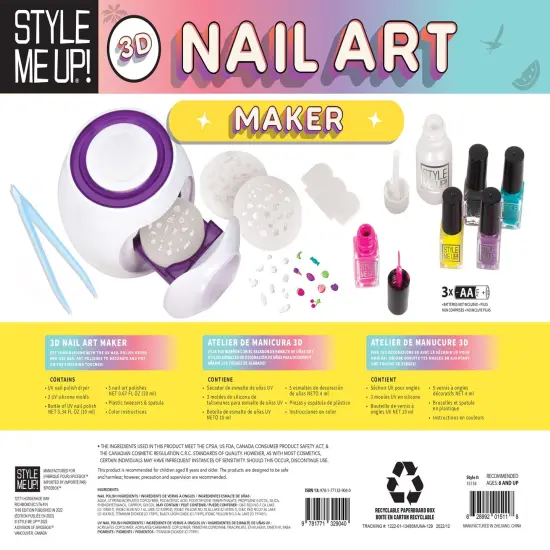 SpiceBox Style Me Up Deluxe 3D Nail Art Maker Kit {2}