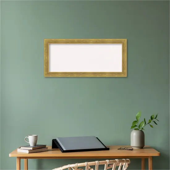 Angled Wood Framed Corkboard, White Cork Gold {6}