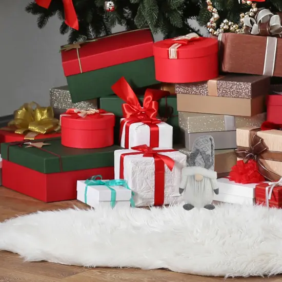 Northlight Lighted Gnome with Antlers Christmas Figure - 9" - Gray and White {7}