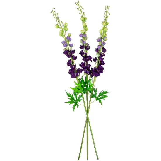 Northlight Real Touch&trade; Magenta Purple Delphinium Artificial Floral Stems, Set of 6 - 40" {5}