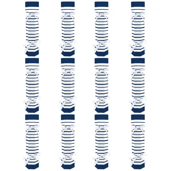 Big Dot of Happiness Navy Stripes - No Snap Simple Party Table Favors - DIY Cracker Boxes - Set of 12 {6}