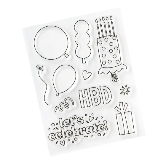 Pebbles AllThe Cake Mini Stamp Set-11/Pkg {4}