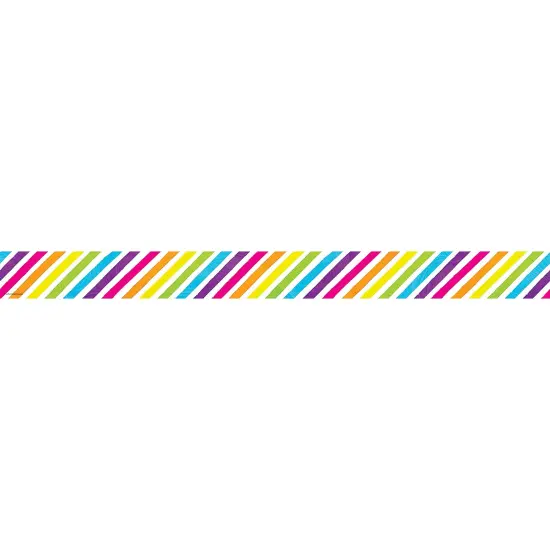 Brights 4Ever Stripes Straight Border Trim, 35 Feet Per Pack, 6 Packs {2}