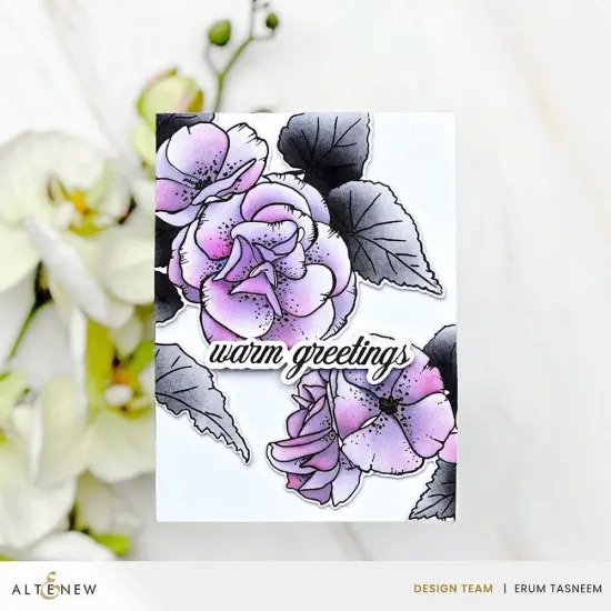 Build-A-Garden: Frilly Begonia Add-on Die Set {6}