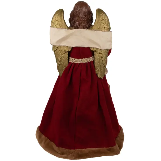 Northlight Angel with Wings Commercial Size Christmas Tree Topper - 3' - Brown and Red - Unlit {6}