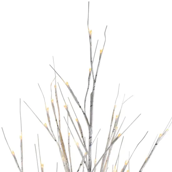 Northlight LED Lighted Christmas Birch Twig Tree Outdoor Decoration - 6' - Warm White Lights {5}