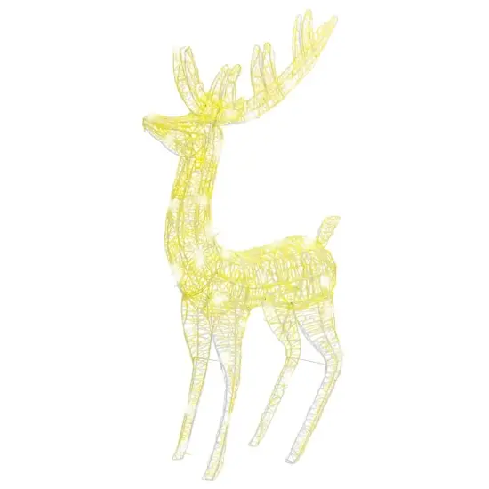 Acrylic Christmas Reindeers 250 LED 2 pcs 70.9" {3}