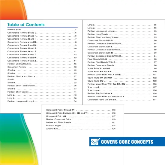 Spectrum Grade 1 Phonics Workbook, Sight Words Vocabulary, Vowels, Ending Sounds, Spelling, Grammar, and More, Language Arts Classroom or Homeschool Curriculum {3}