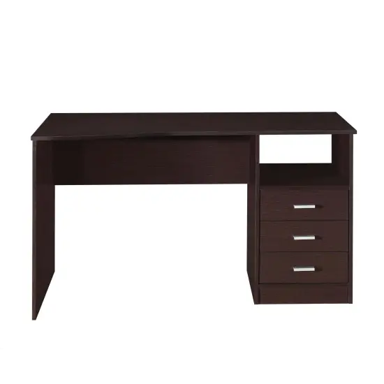 Techni Office Solutions 51.25" Brown Espresso Unique Techni Mobili Classic Computer Desk with Multiple Drawers {3}