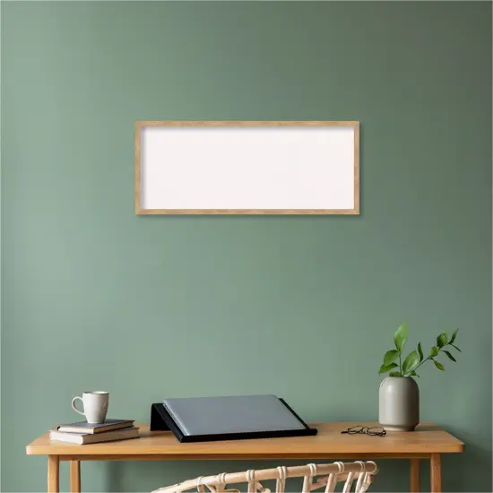 Imprint Wood Framed Corkboard, White Cork Light Bronze {6}