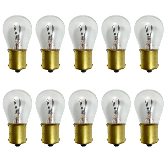 10PK - GE 1691 - 27566 17w 28v S8 BA15s Base Aircraft Low Voltage Light Bulb {1}