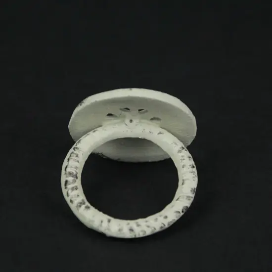 Set of 6 Cast Iron Compass Rose Napkin Rings Decorative Nautical Dining Decor {3}