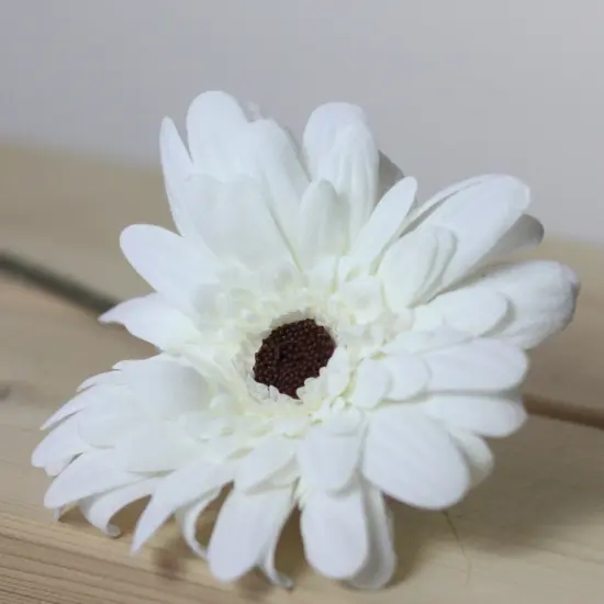 Allstate Gerbera Daisy Artificial Floral Stem Spray - 21.5" - Cream Ivory {4}
