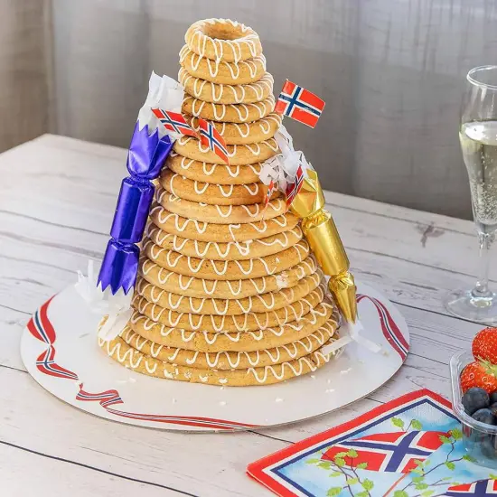 Fox Run Non-Stick Kransekake Mold, 1.75 x 8.75 x 8.75 inches, Black {4}