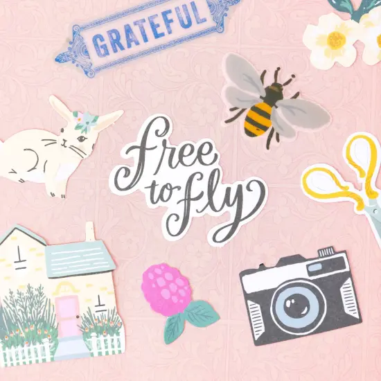 Maggie Holmes Parasol Ephemera Cardstock Die-Cuts 40/Pkg-Icons, Cardstock & Vellum W/Gold Foil {3}