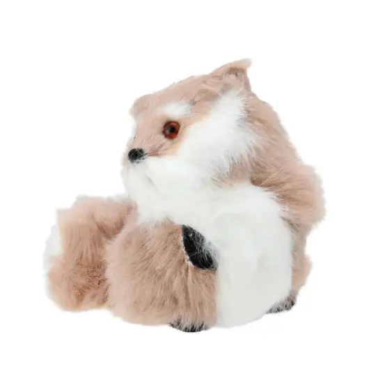Kurt Adler 3.5” Brown and White Kurt S Adler Standing Furry Fox Christmas Ornament {3}
