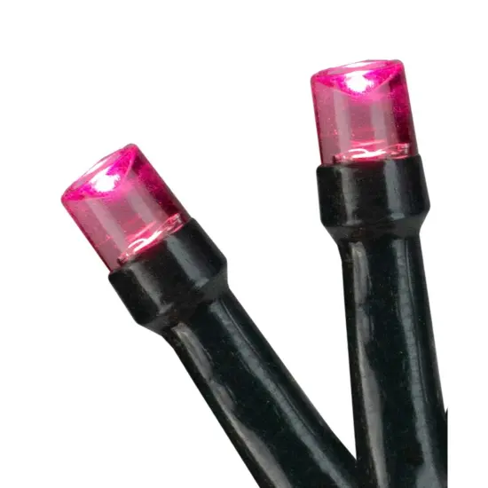 Northlight LED Wide Angle Christmas Lights - Pink - 9.5' Black Wire - 20ct {3}