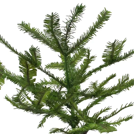 Allstate Artificial Mini Pine Tree in Paper Mache Pot - 17" - Green {4}