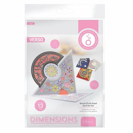 Tonic Studios Die Set-Secret Circle Easel Card {1}