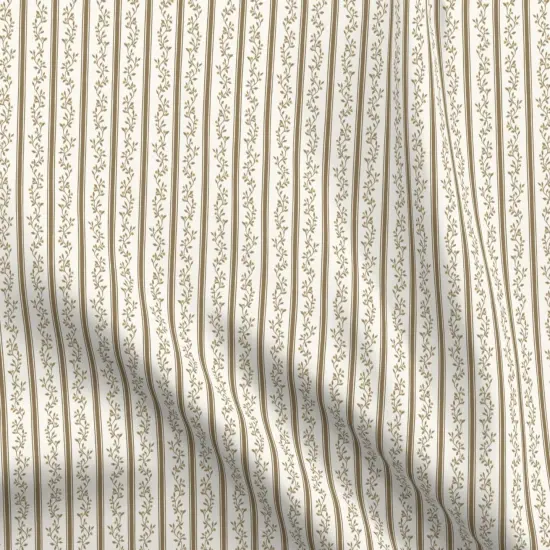 Various Fabrics by the Yard or Fat Quarter Brown Stripe Earth Tones Regency Cottagecore Neutral Traditional Grandmillennial Custom Printed Fabric by Spoonflower {5}