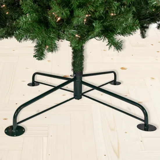 Northlight 36" Folding Green Metal Tree Stand for 9'-14' Artificial Trees with 2" Pole Diameter {3}