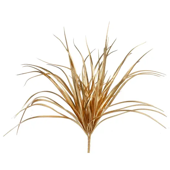 Northlight Glittered Artificial Grass Christmas Spray - 19" - Gold {1}