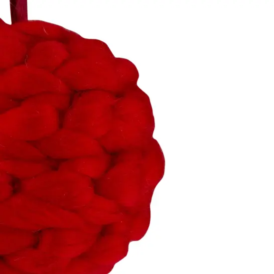 Northlight 5.5" Red Yarn Ball Hanging Christmas Ornament {4}