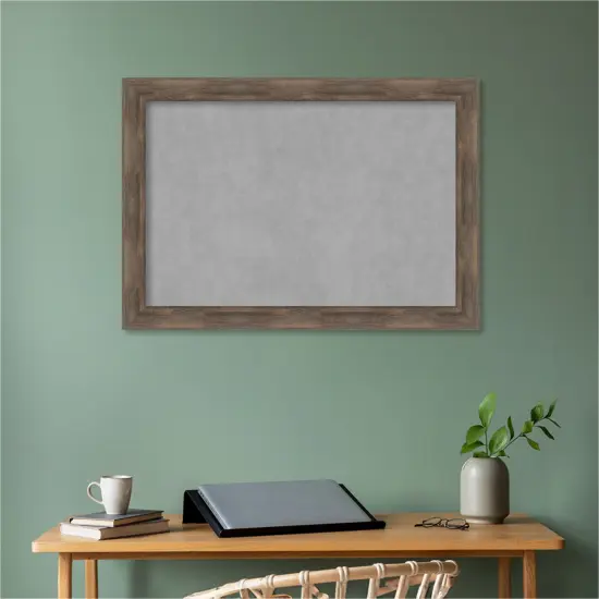 Hardwood Wood Framed Magnetic Board Hardwood Mocha {5}