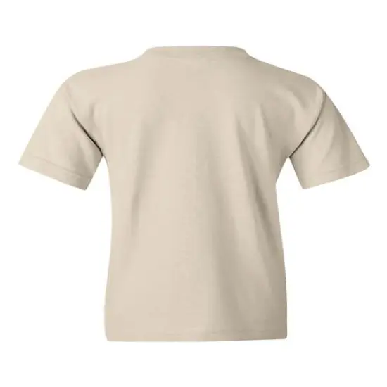 Gildan&reg; Heavy Cotton Youth Crewneck Short Sleeve T-Shirt - 5000B Natural {3}