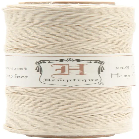 Hemptique Hemp Cord Spool 10lb 205'-Natural {1}