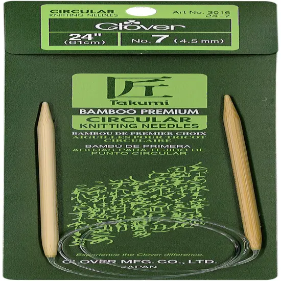 Takumi Bamboo Circular Knitting Needles 24"-Size 7/4.5mm {1}