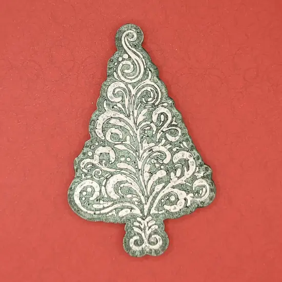 Swirly Christmas Tree Silicone Freshie Mold {2}