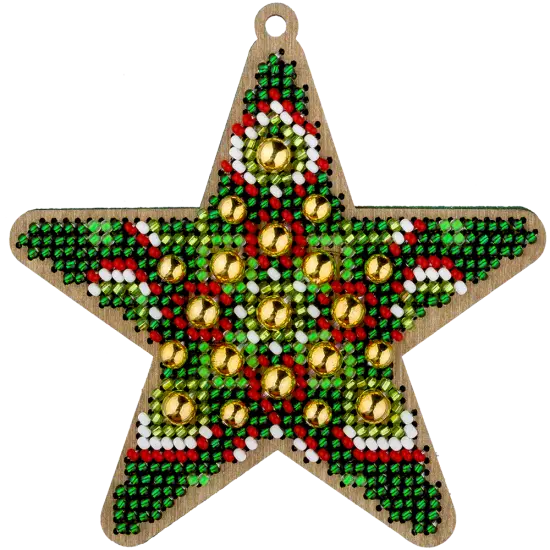 Bead embroidery kit on wood FLK-397 {2}