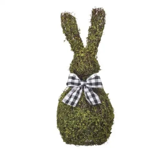 Mossed Twig Bunny With Ribbon 12.5" {1}