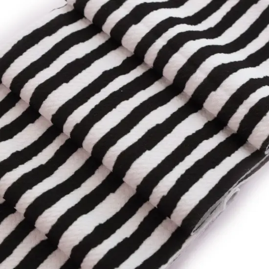 Black Brush Stroke Stripes Bullet Fabric 1 yard {3}