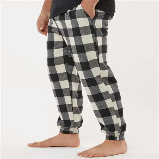 Flannel Jogger | RADYAN&reg; Ecru-black {5}