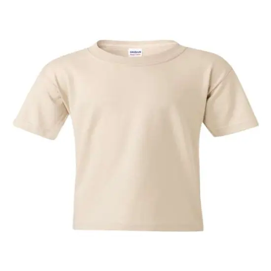 Gildan&reg; Heavy Cotton Crewneck Short Sleeve Youth T-Shirt - 5000B Sand {2}
