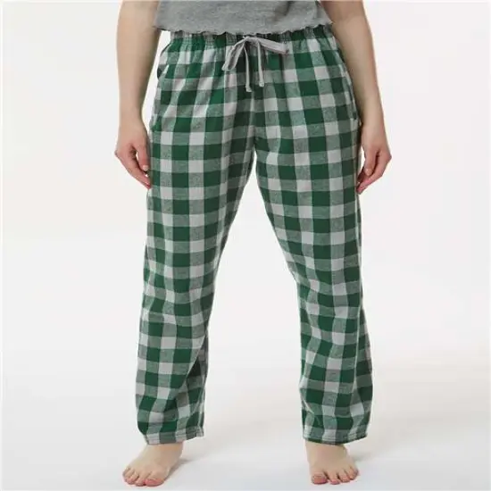 Luxurious Haley Flannel Pant | RADYAN&reg; Green/ oxford buffa {1}