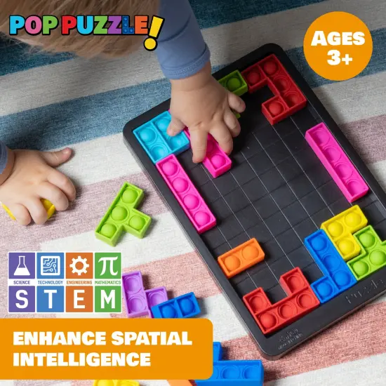 Power Your Fun Pop Puzzle Popper Fidget Game - Black {2}