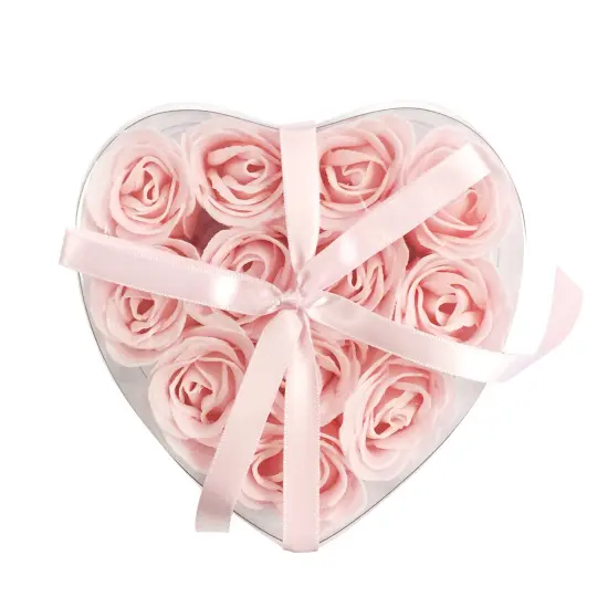 Wrapables Scented Rose Soaps (Set of 12), Pink {1}